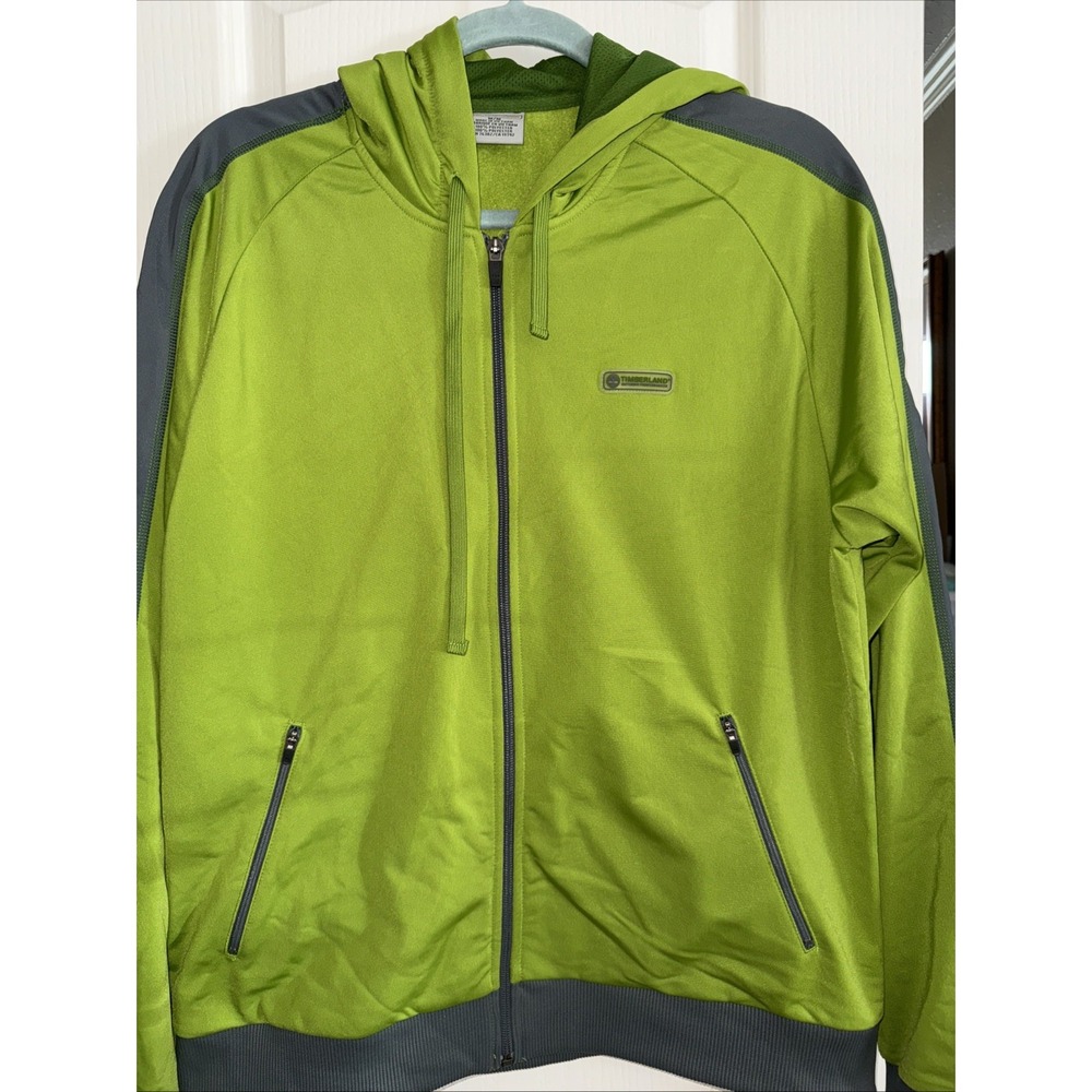 Timberland Pro Men's Dry ForSport Full Zip Hoodie Size M NeonLime Green/gray4455